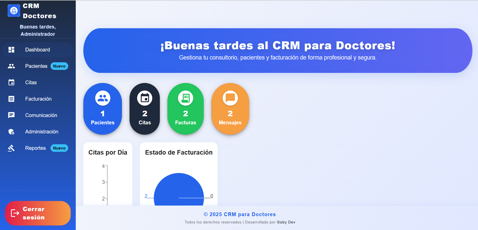 CRM para Doctores - Sistema de Gestión Médica
